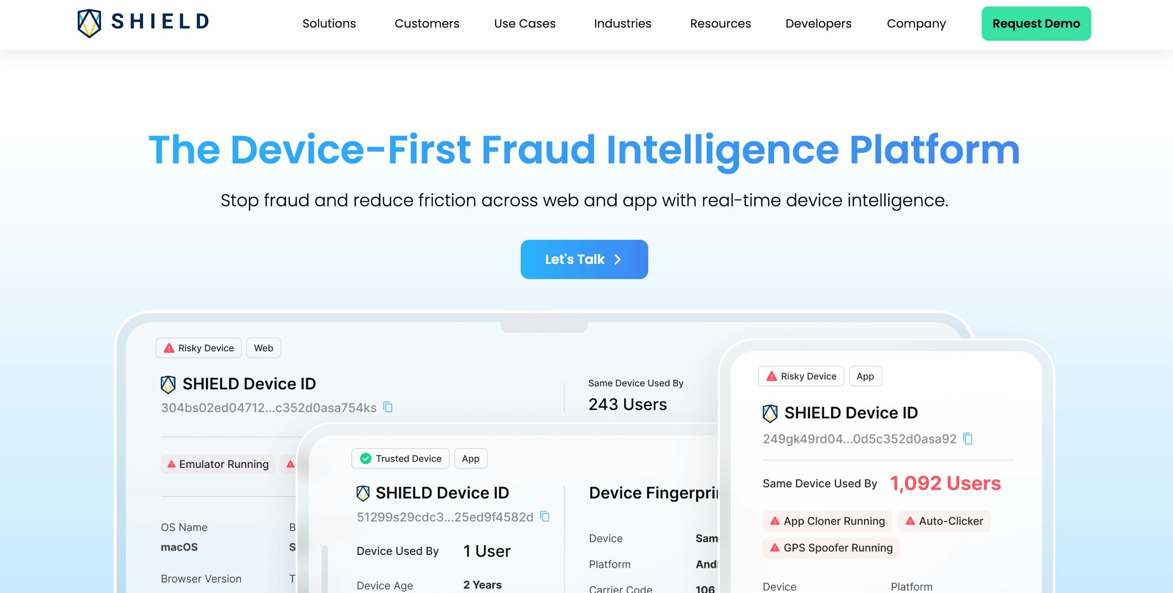 SHIELD - Best Device Intelligence Solutions and Platforms in 2026
